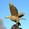 Bronze Gießerei Außen Dekoration Metall Handwerk große Messing Adler Statue